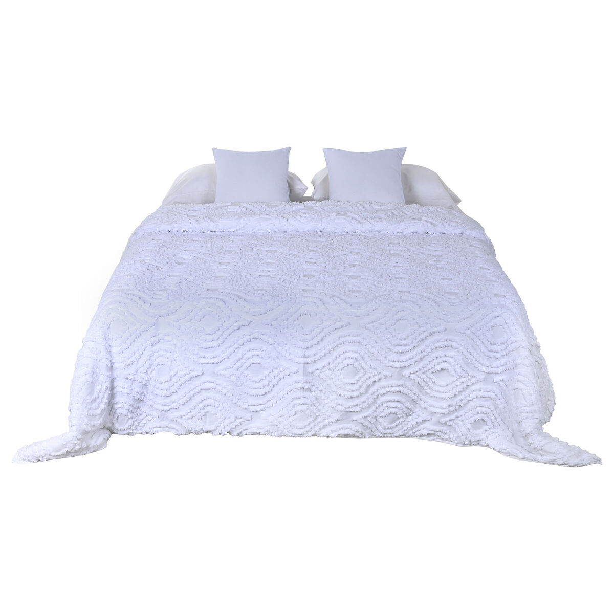 Sängöverdrag Home ESPRIT Vit 240 x 260 cm - 4