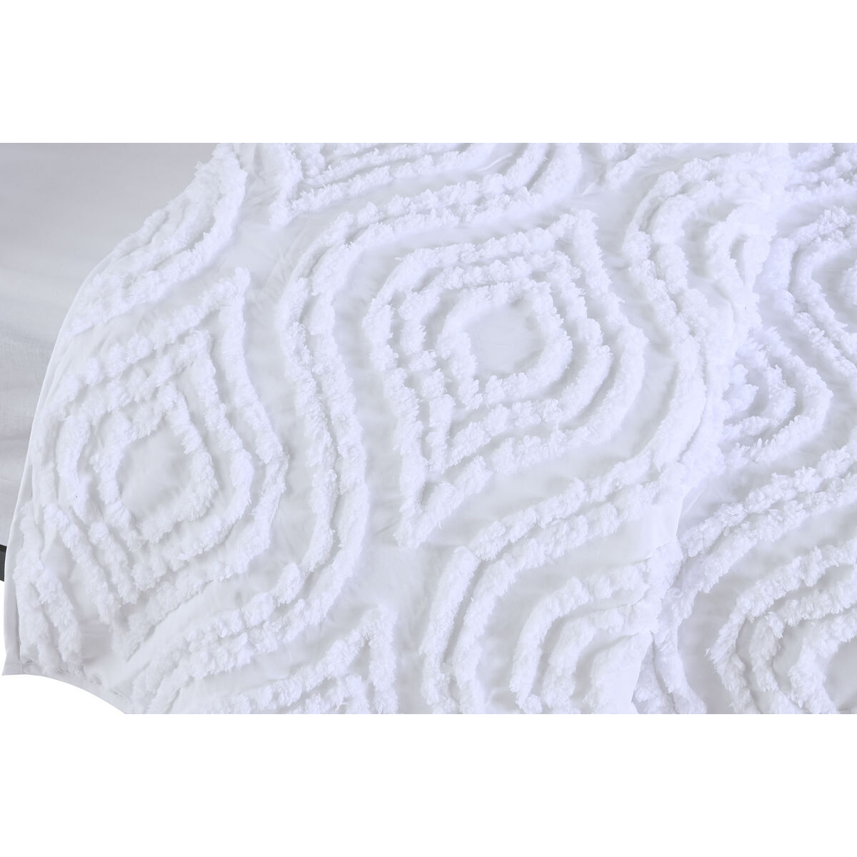 Sängöverdrag Home ESPRIT Vit 240 x 260 cm - 2