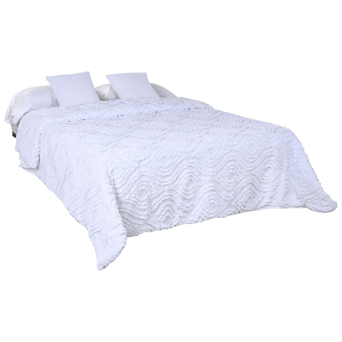 Sängöverdrag Home ESPRIT Vit 240 x 260 cm - 5