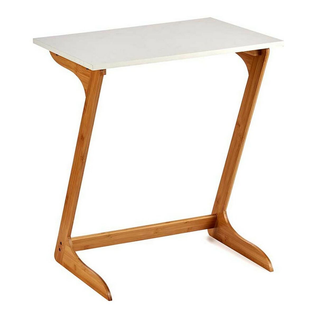 Sidobord Kinvara Vit Brun Naturell 40 x 68,5 x 60 cm
