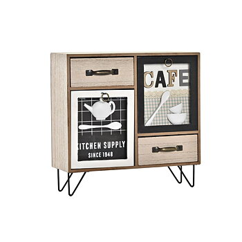 Köksmöbler DKD Home Decor Brun Svart Grön 30 x 10 x 29 cm Kök