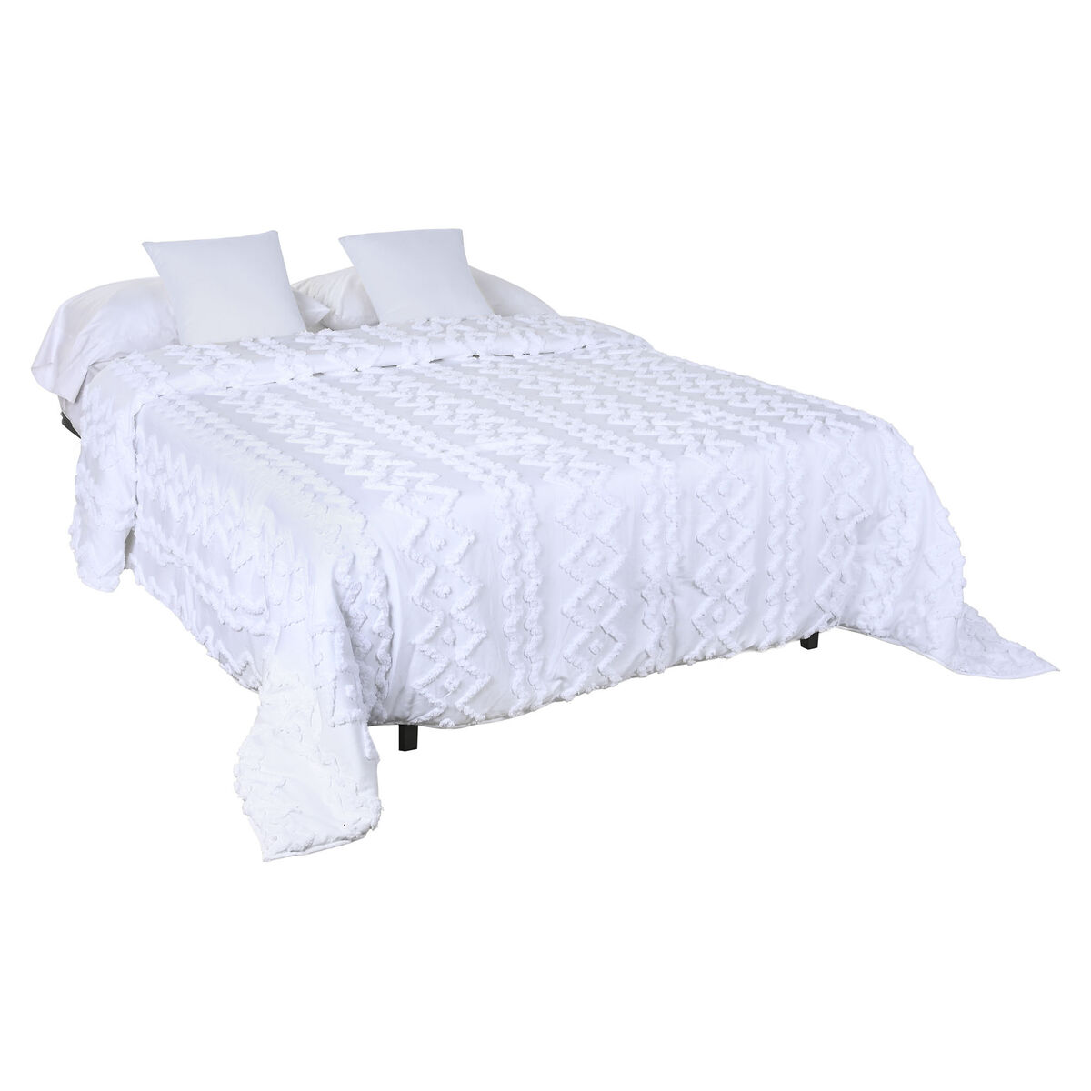 Sängöverdrag Home ESPRIT Vit 240 x 260 cm - 5