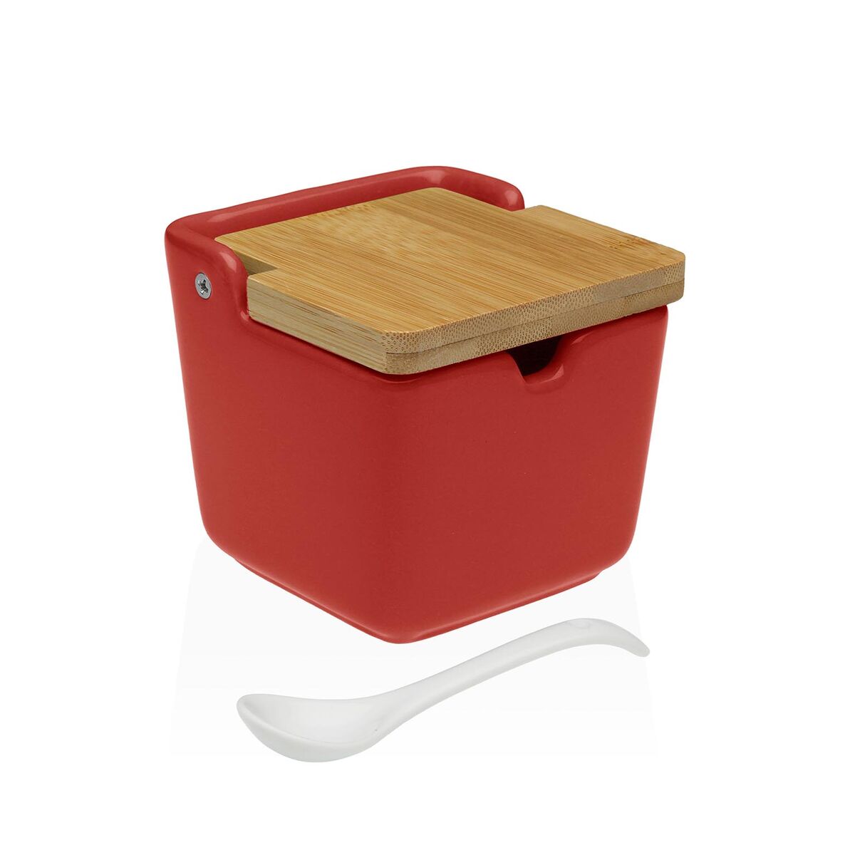 Sockerströare Versa Röd Keramik 8,8 x 8,5 x 8,8 cm