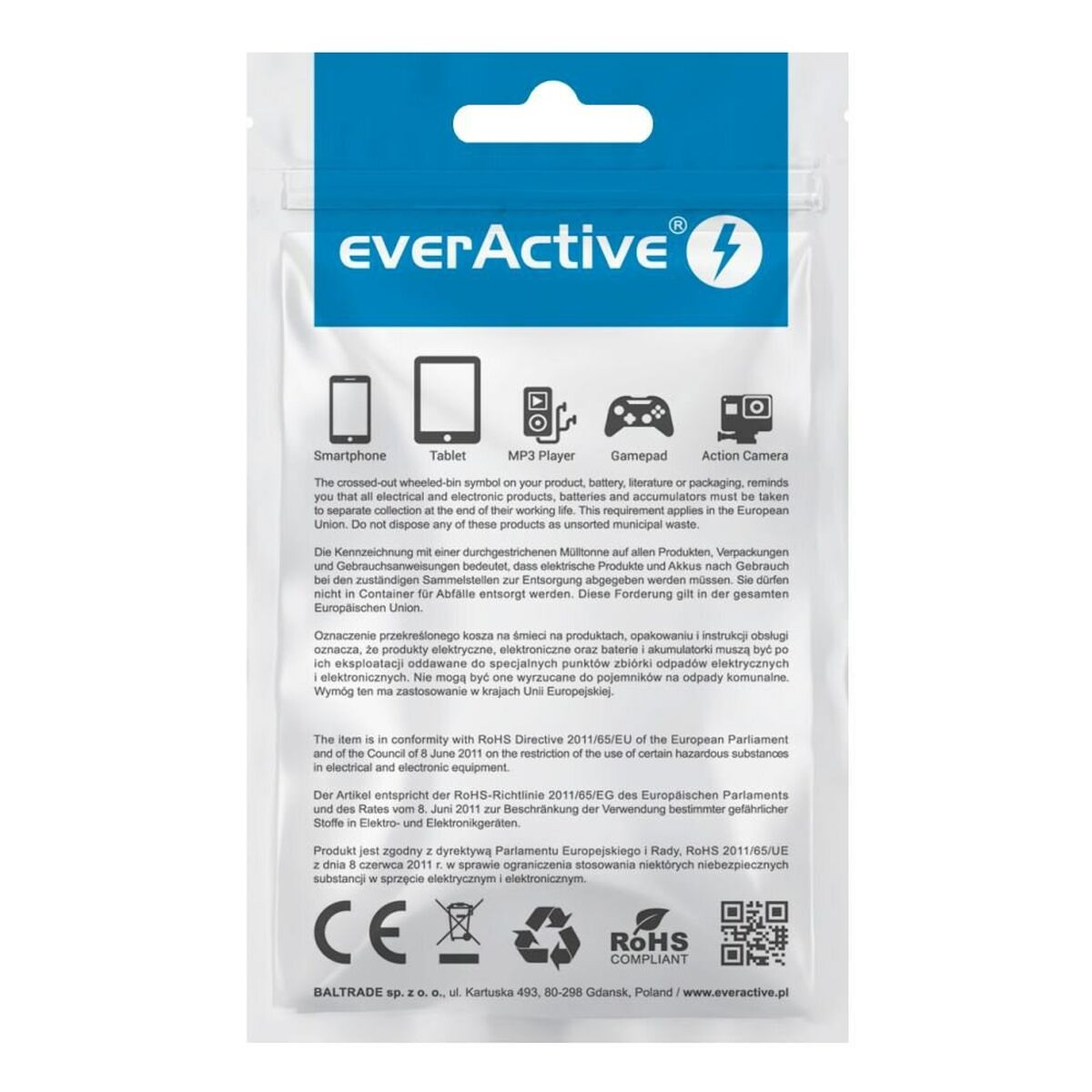 Kabel USB-C till Lightning EverActive CBS-1IW Vit 1 m - 3