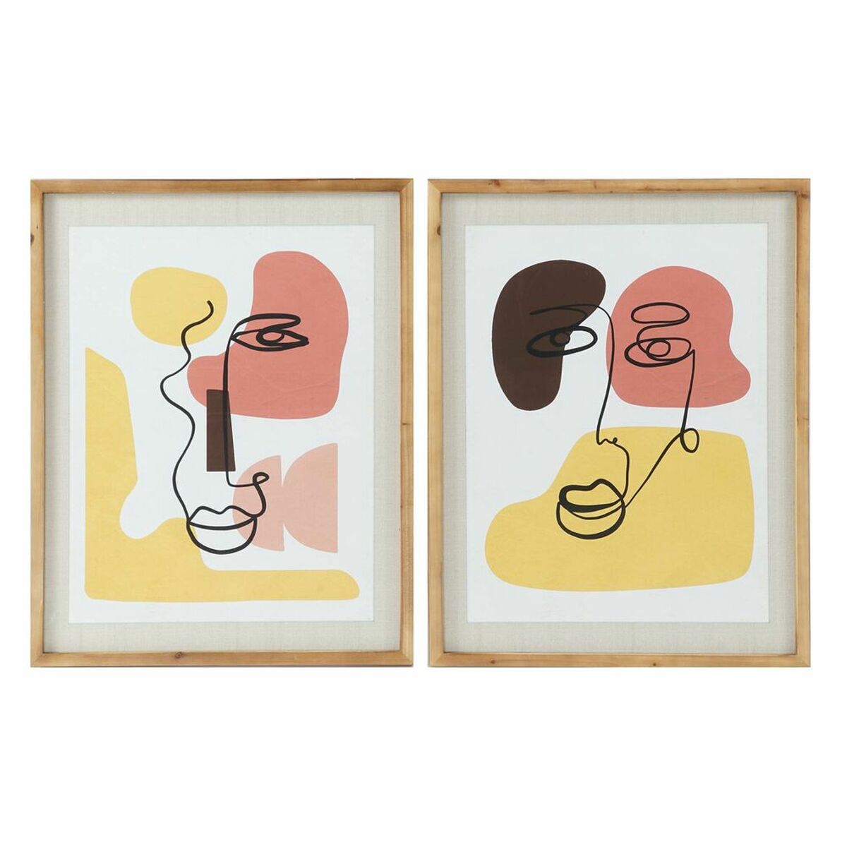 Tavla DKD Home Decor Glas Trä MDF 55 x 2 x 70 cm - 4