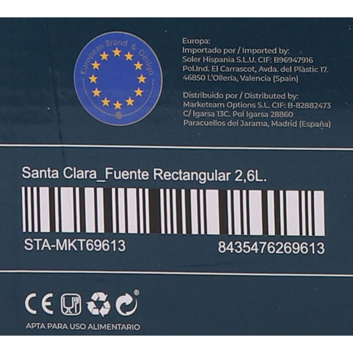 Ugnsform Santa Clara Silikon Borosilikatglas Rektangulär 35 x 22,5 x 5,5 cm (2 antal) - 5