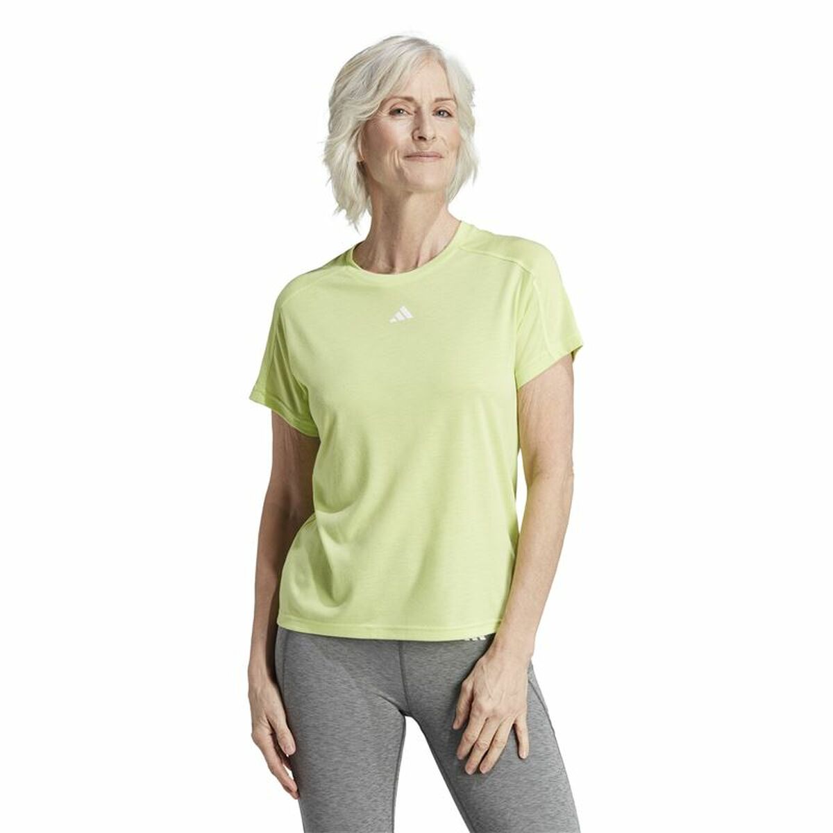 T-shirt med kortärm Dam Adidas Tr-Es Gyllene - 2