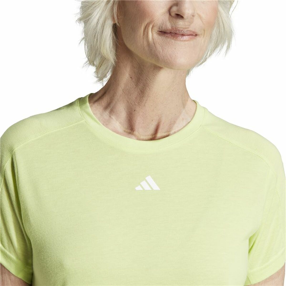 T-shirt med kortärm Dam Adidas Tr-Es Gyllene - 5
