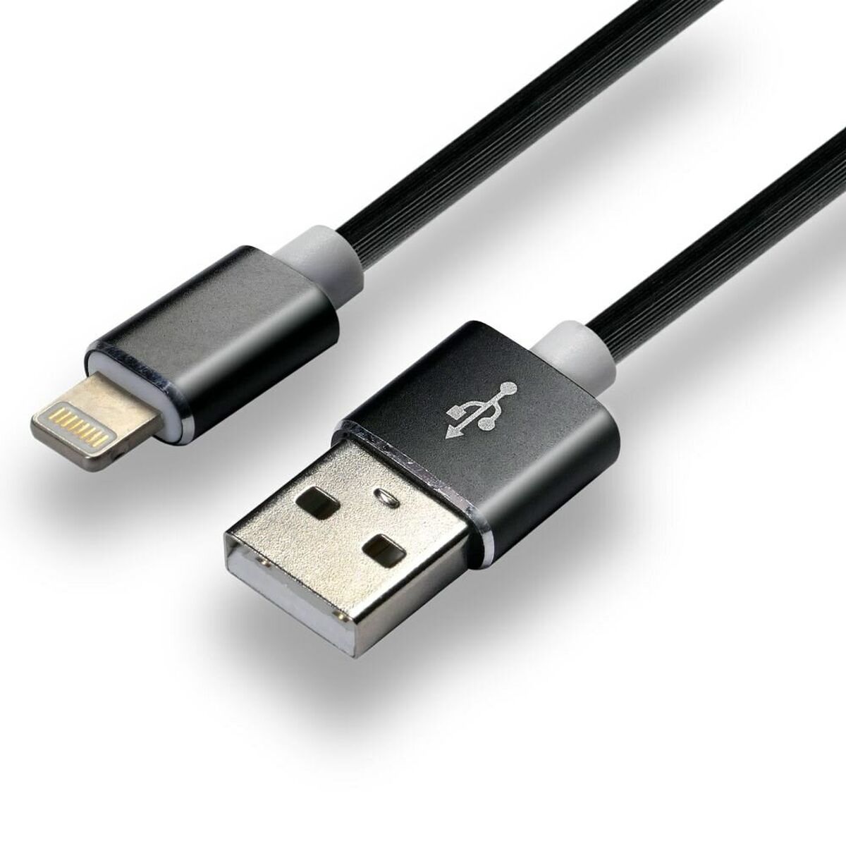 Kabel USB till Lightning EverActive CBS-1IB Svart 1 m