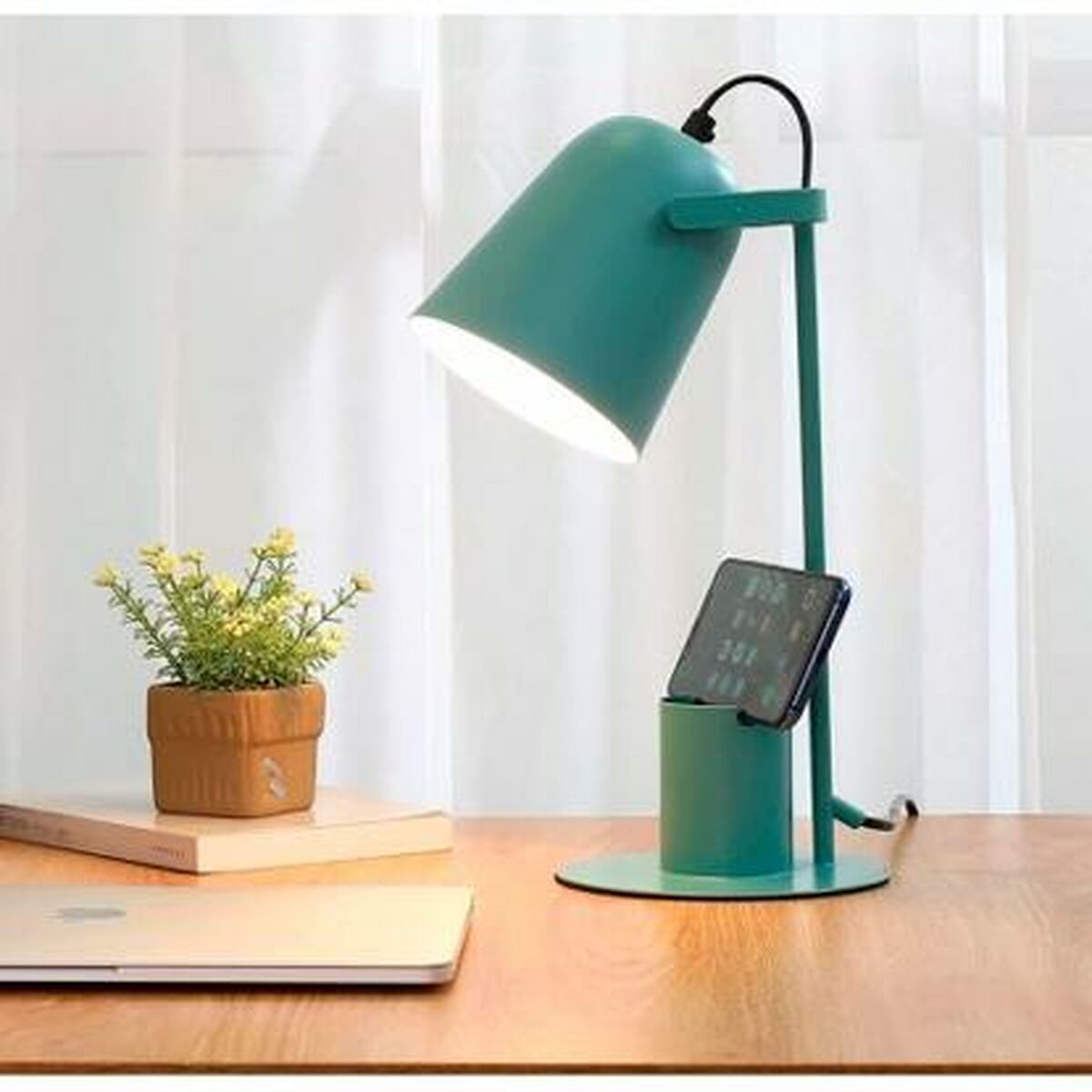 Skrivbordslampa iTotal COLORFUL Grön Turkos Metall 35 cm - 2
