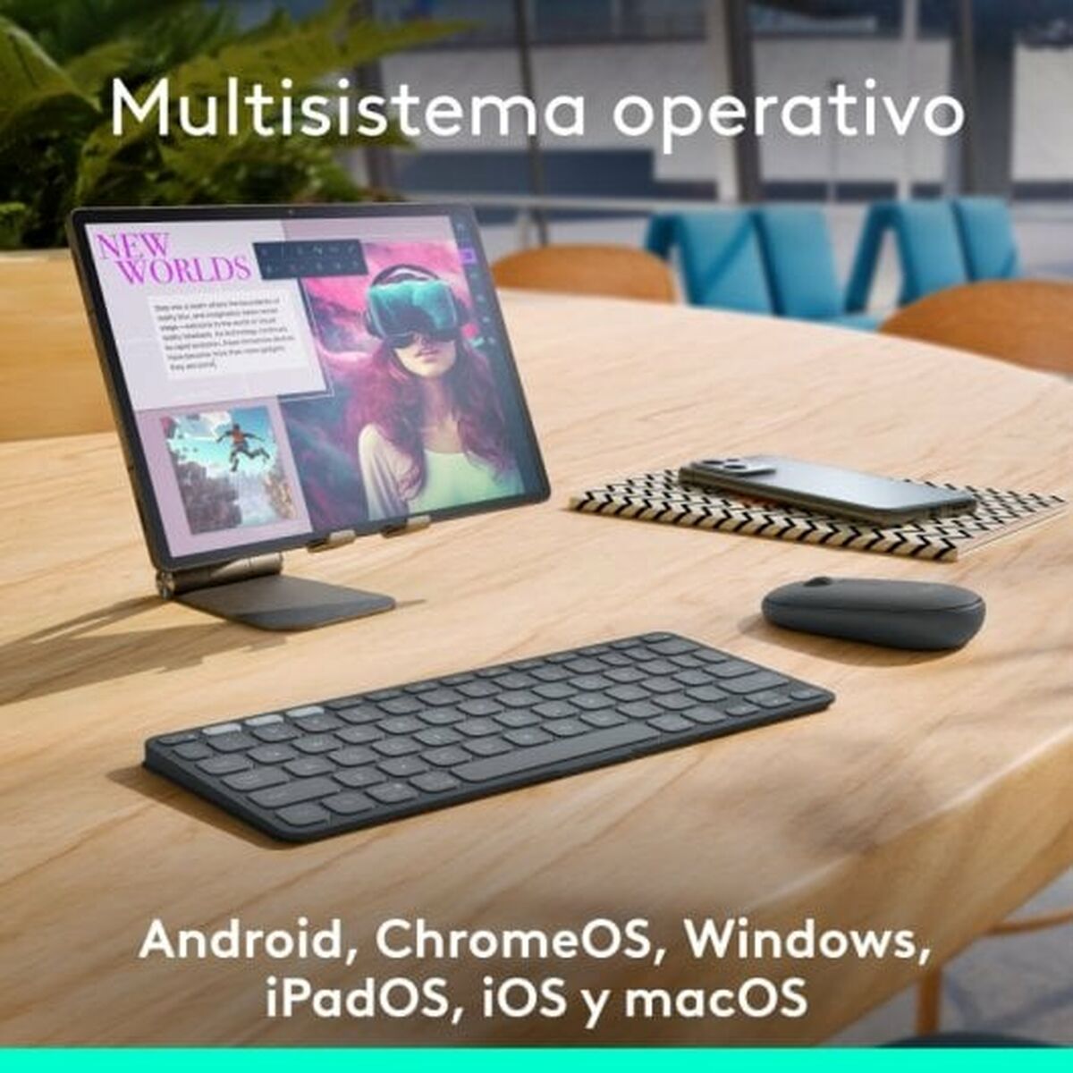 Tangentbord Logitech Svart Qwerty Spanska QWERTY - 5