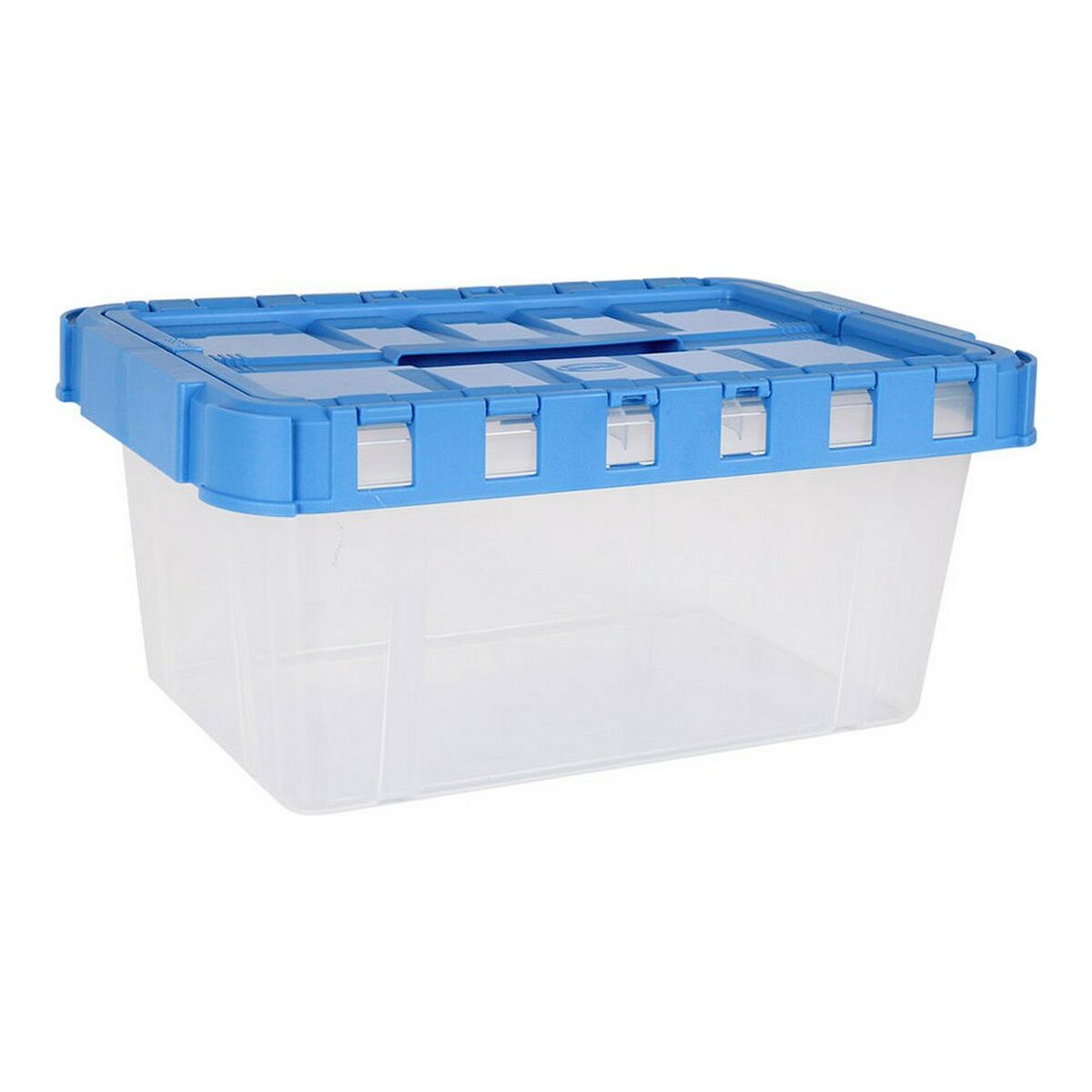 Förvaringslåda med lock Double Transparent Antracitgrå (5 L) - 3