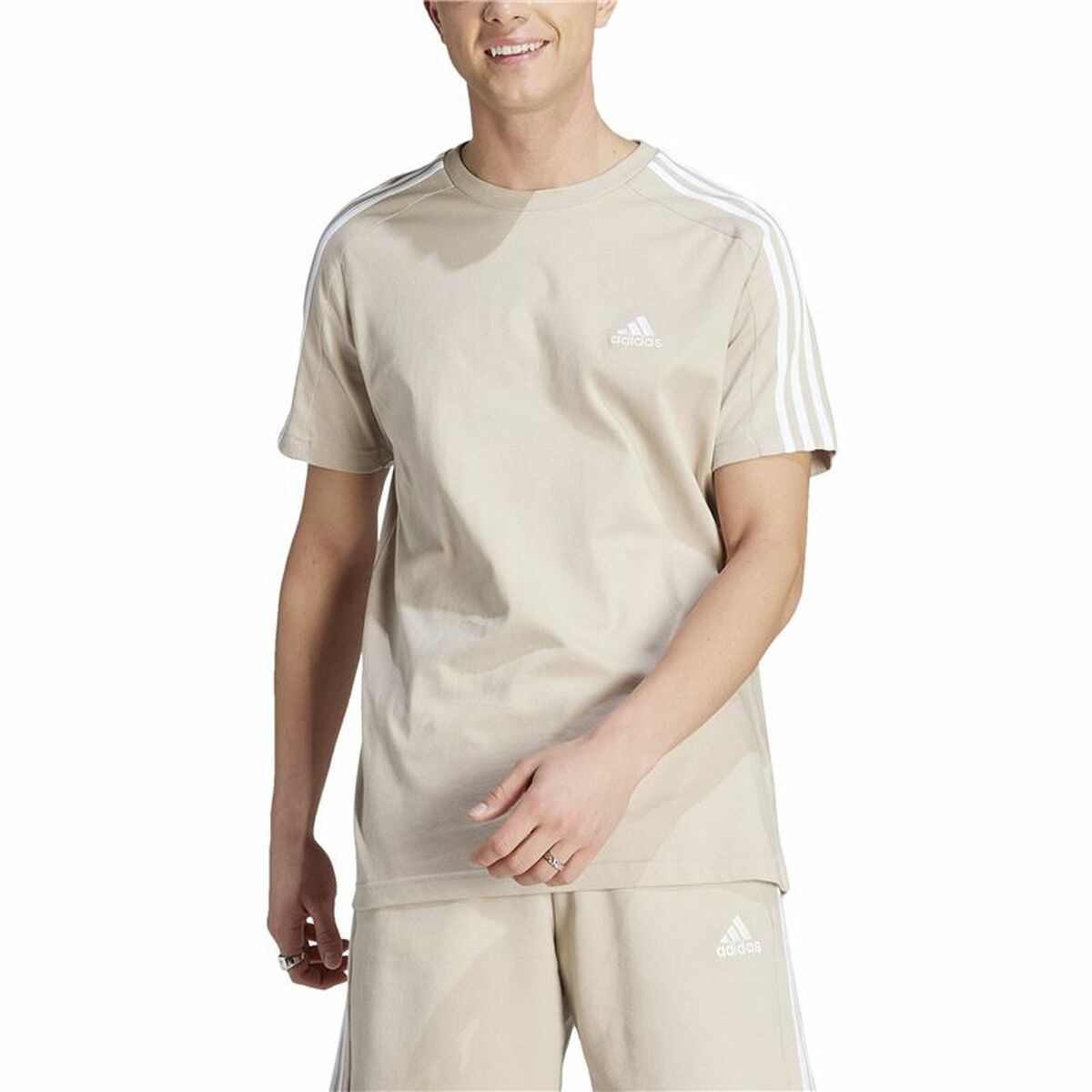 T-shirt Adidas 3S Sj Beige - 3