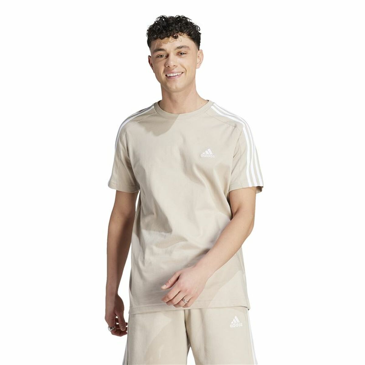 T-shirt Adidas 3S Sj Beige - 2