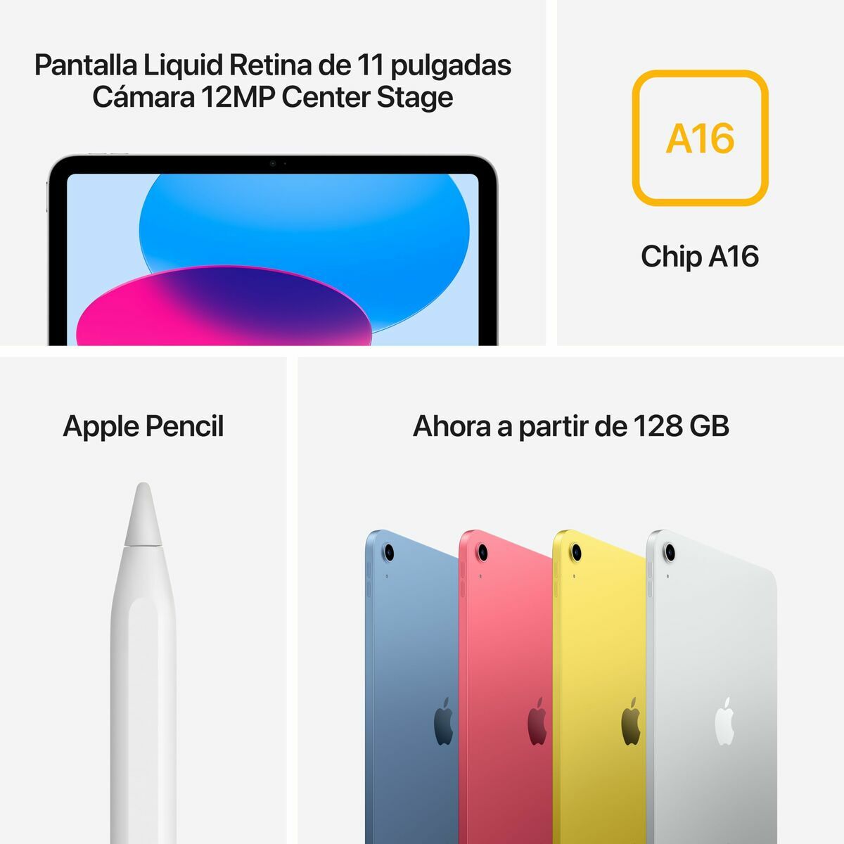 Läsplatta Apple IPAD 11 MD5A4TY/A 11" 512 GB Gul - 3