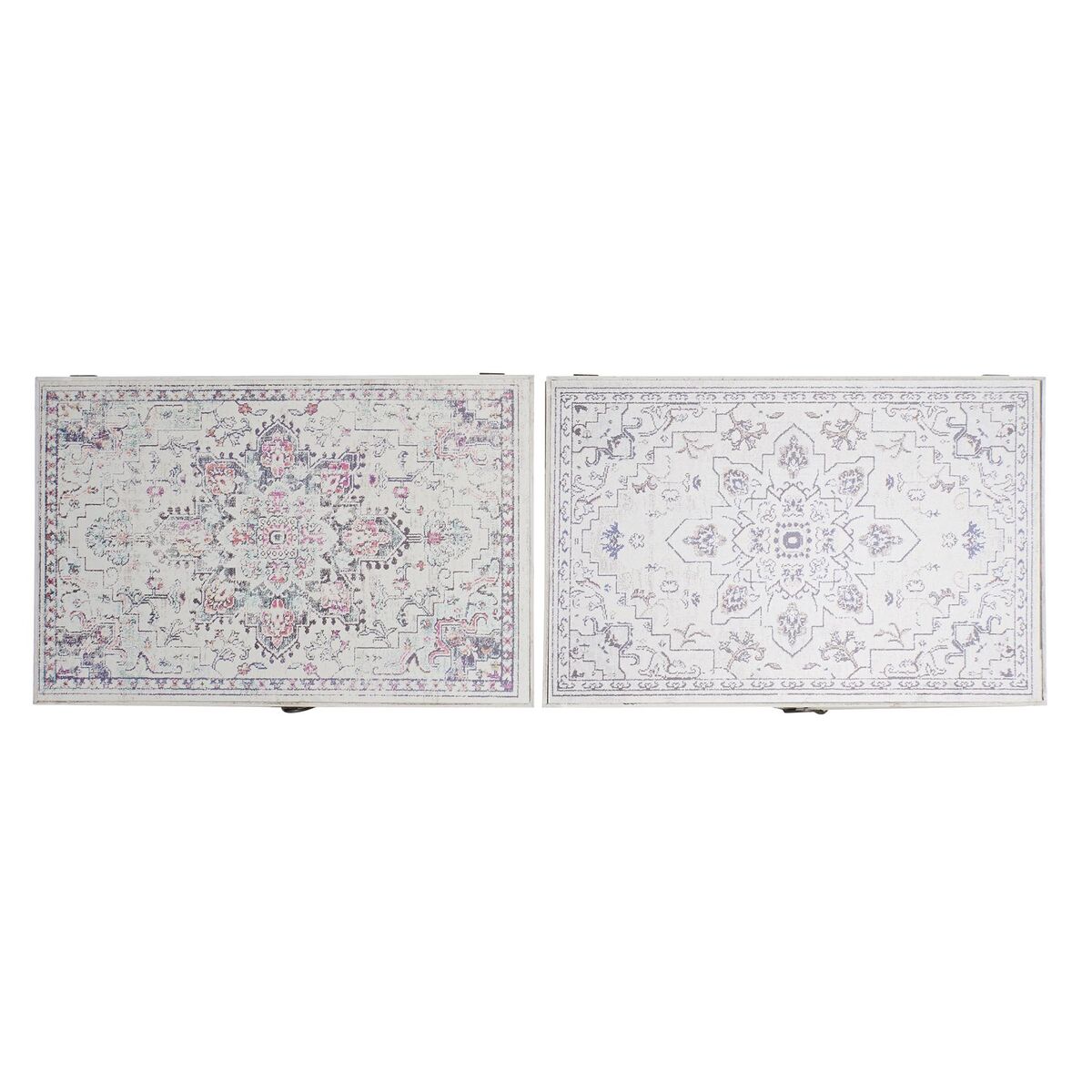 Dekorationslåda DKD Home Decor Multicolour Trä MDF Etnisk Arab Räknare (2 antal) - 8