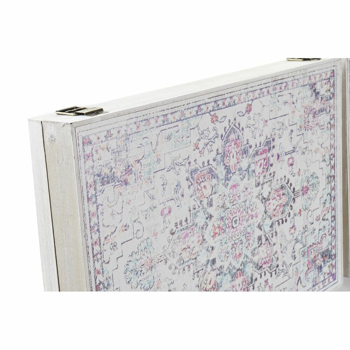 Dekorationslåda DKD Home Decor Multicolour Trä MDF Etnisk Arab Räknare (2 antal) - 6