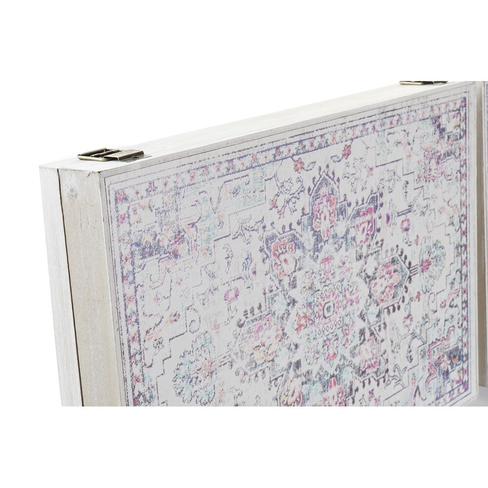 Dekorationslåda DKD Home Decor Multicolour Trä MDF Etnisk Arab Räknare (2 antal) - 3