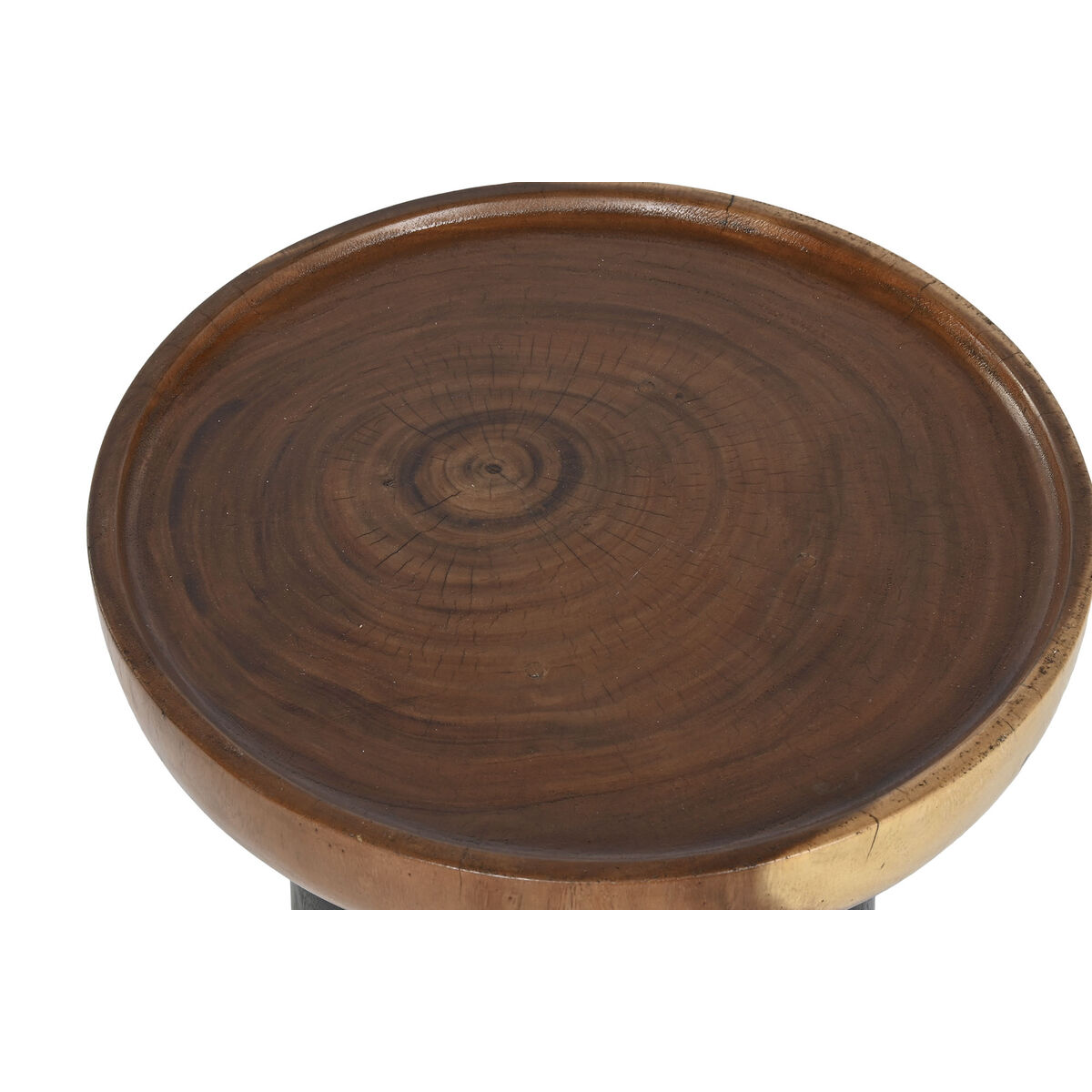 Sidobord Home ESPRIT Brun Svart 39 x 39 x 35 cm - 2