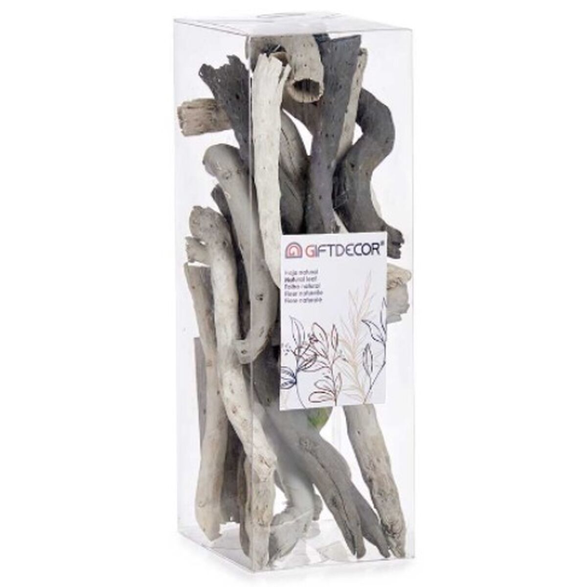 Dekorativ ved Gift Decor Grå 9 x 27 x 9 cm (12 antal) - 3