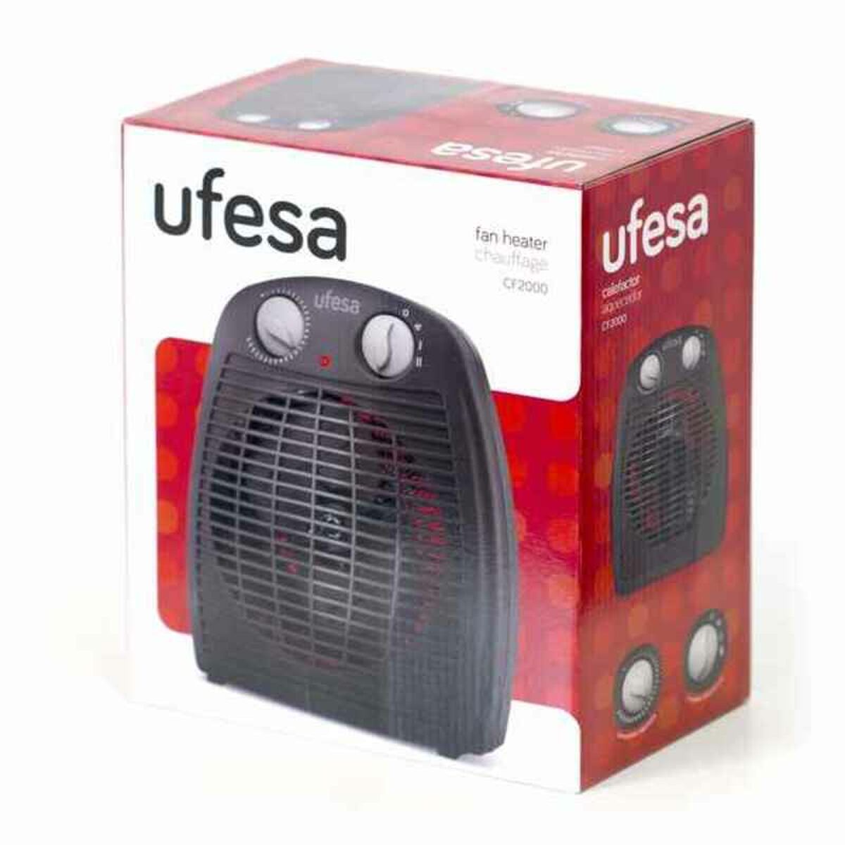 Vertikalt värmeelement UFESA CF2000 Svart 2000 W - 4