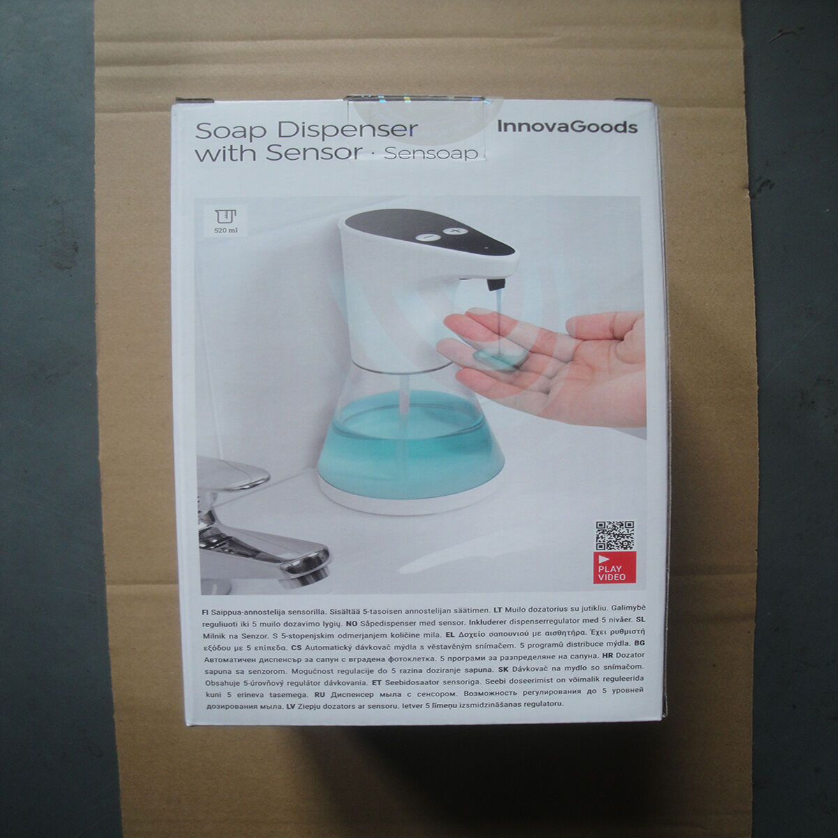 Automatisk tvålpump med sensor Sensoap InnovaGoods - 12