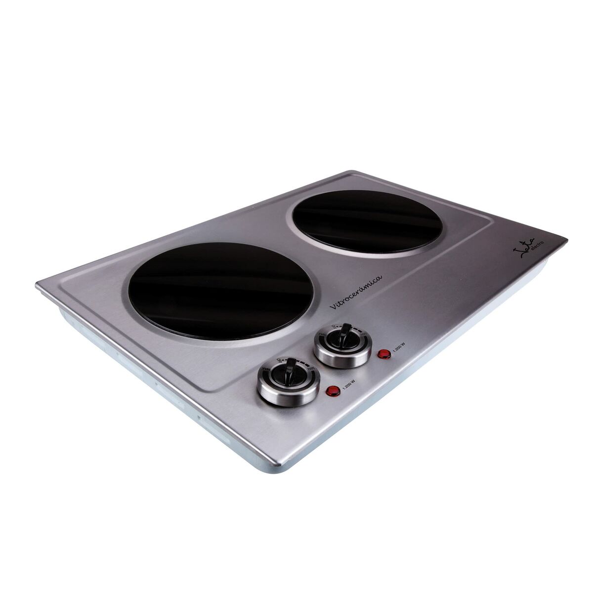 Glaskeramikhäll bärbar JATA V532 2400W Silvrig Stål 2400 W - 2