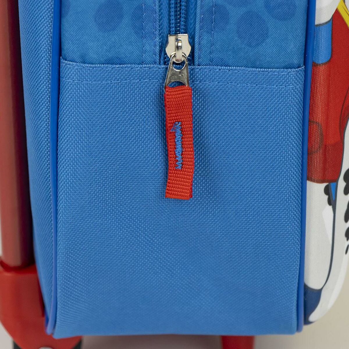 Skolväska med hjul The Paw Patrol Blå 25 x 31 x 10 cm - 4