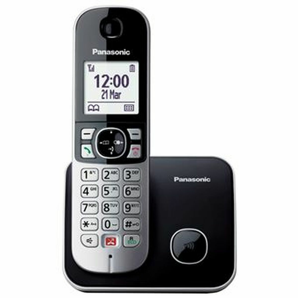 Markkabeltelefon Panasonic KX-TG6852SPB Svart 1,8"