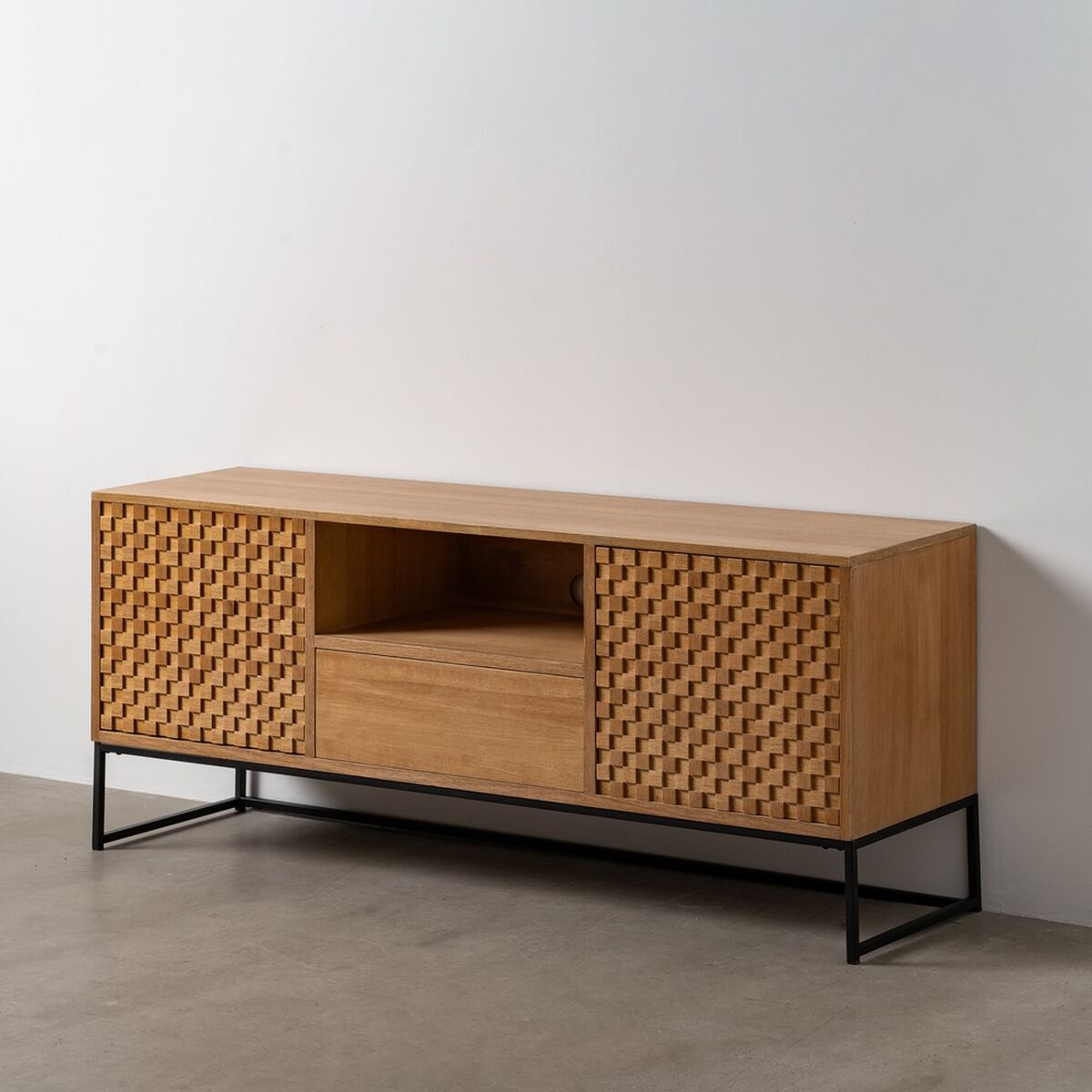 TV-möbler MARIGNI Svart Naturell 148 x 40 x 60,5 cm - 2