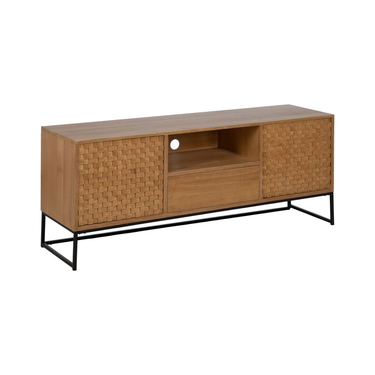 TV-möbler MARIGNI Svart Naturell 148 x 40 x 60,5 cm