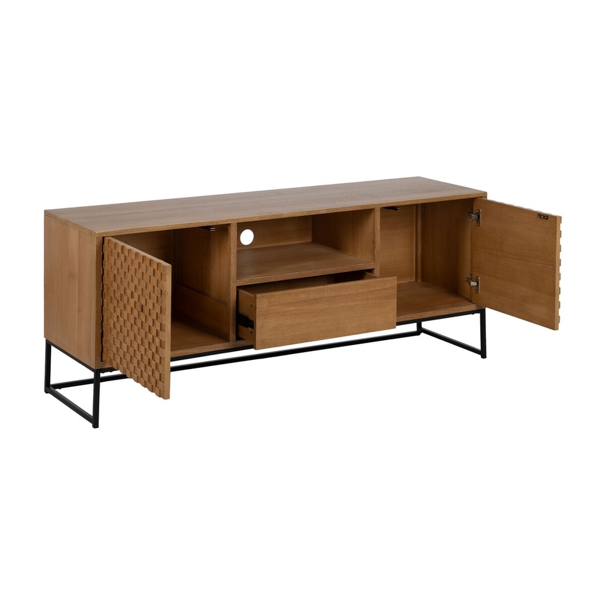 TV-möbler MARIGNI Svart Naturell 148 x 40 x 60,5 cm - 3