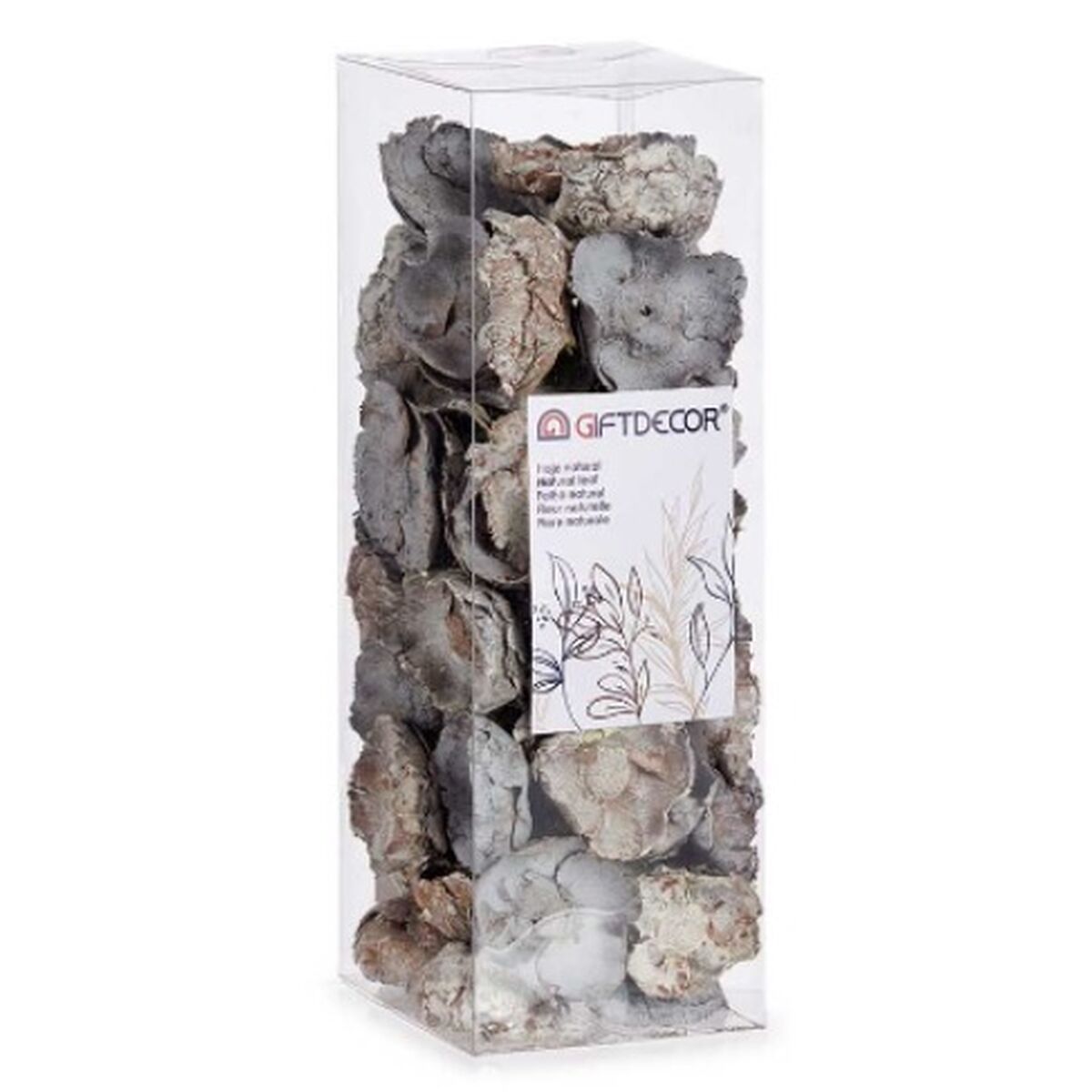 Dekorativa blommor Gift Decor Naturell 9 x 27 x 9 cm (12 antal) - 6