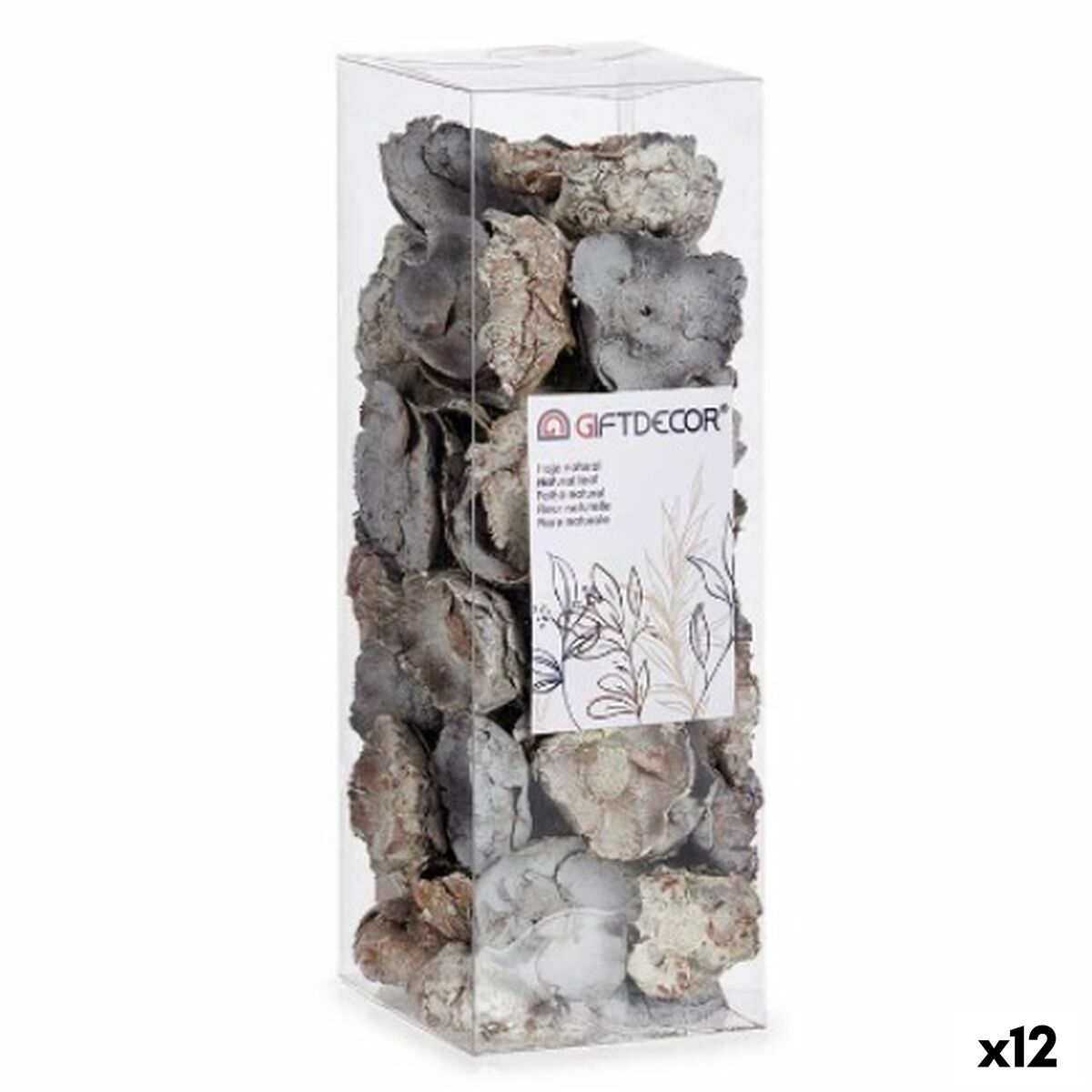Dekorativa blommor Gift Decor Naturell 9 x 27 x 9 cm (12 antal) - 4