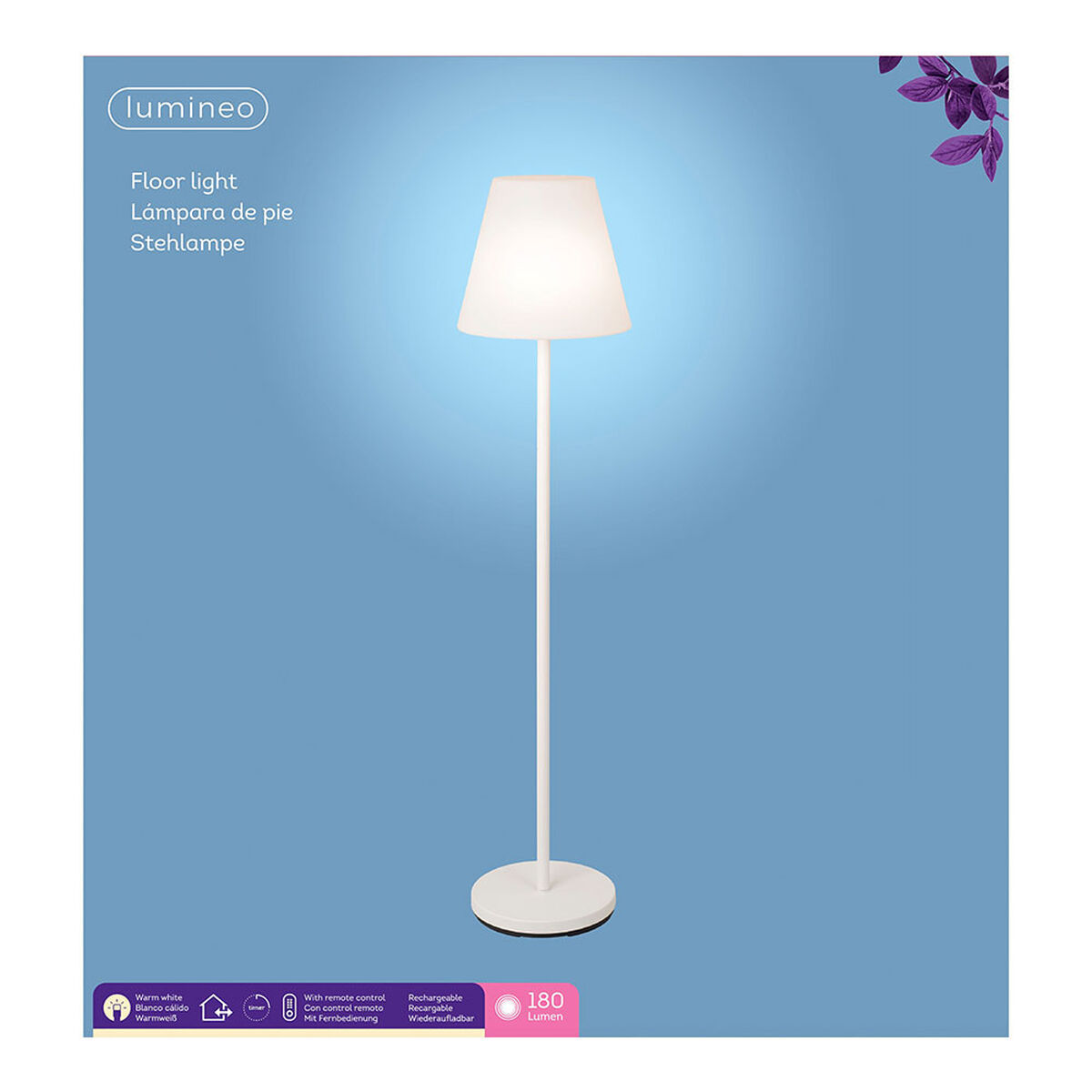 Golvlampa Lumineo 894460 150 cm Laddningsbar - 2