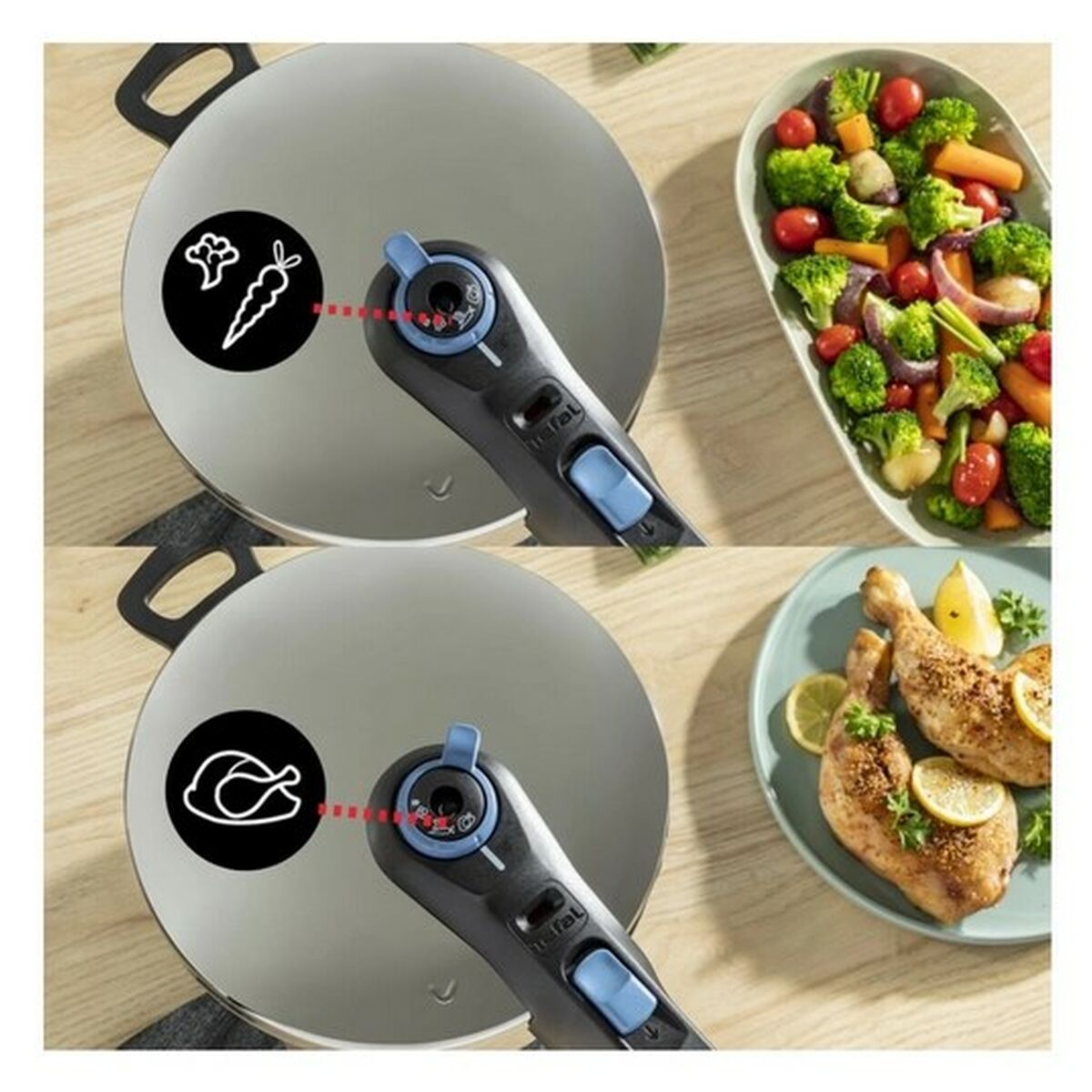 Tryckkokare Tefal P2584301 Rostfritt stål Plast 4 L 6 L - 6