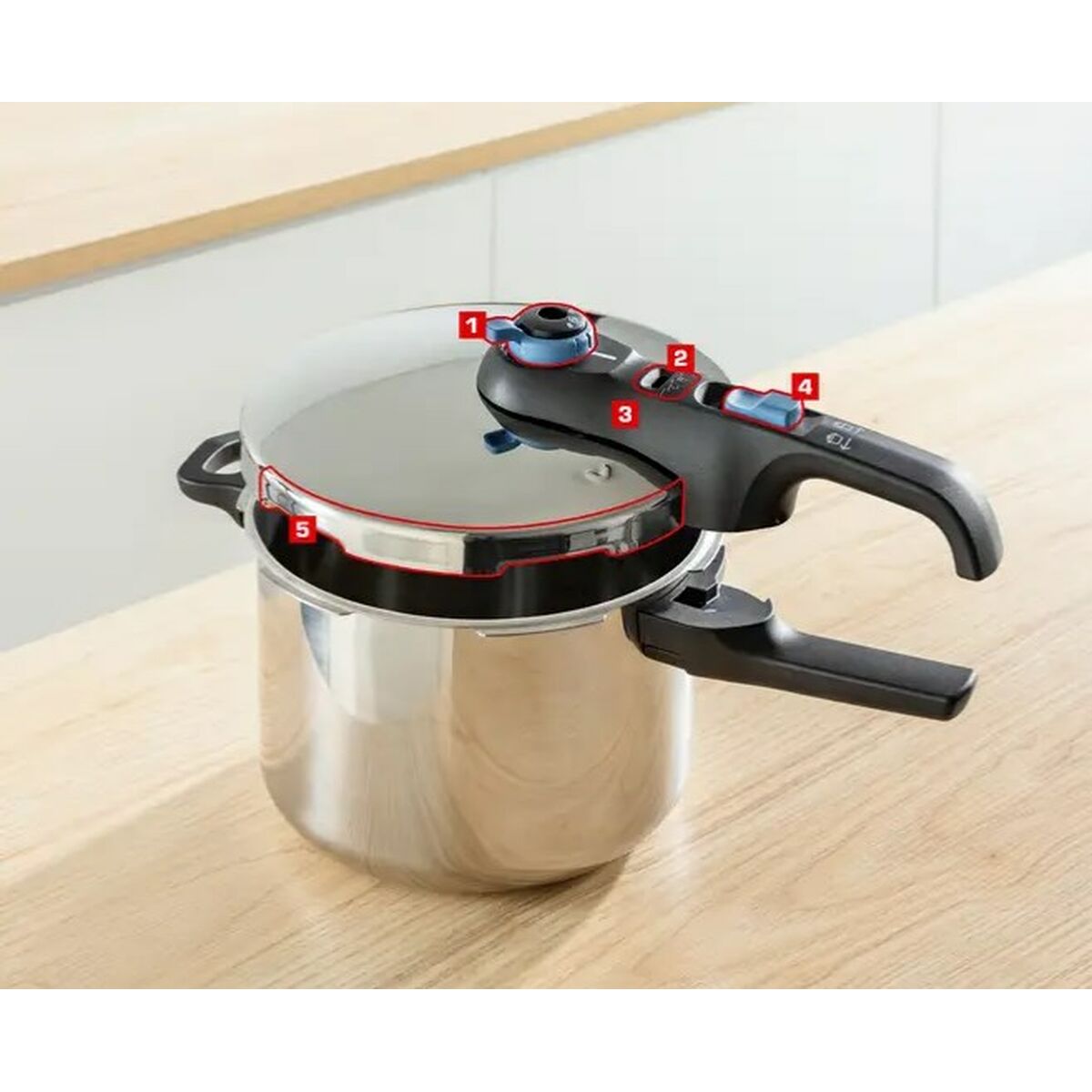 Tryckkokare Tefal P2584301 Rostfritt stål Plast 4 L 6 L - 7