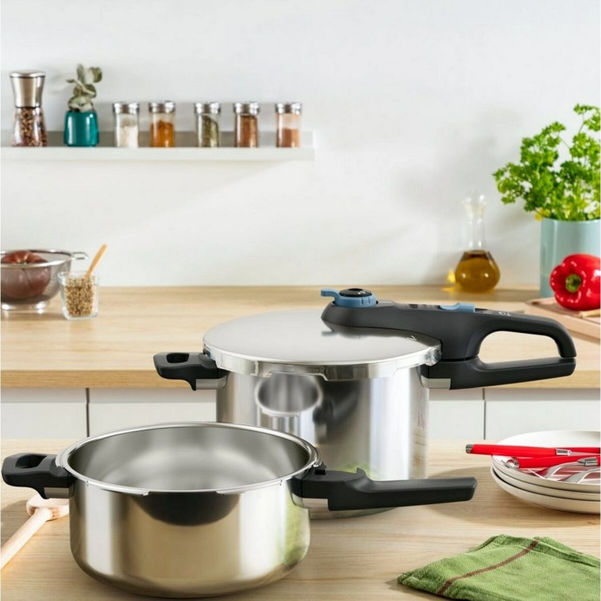 Tryckkokare Tefal P2584301 Rostfritt stål Plast 4 L 6 L - 2