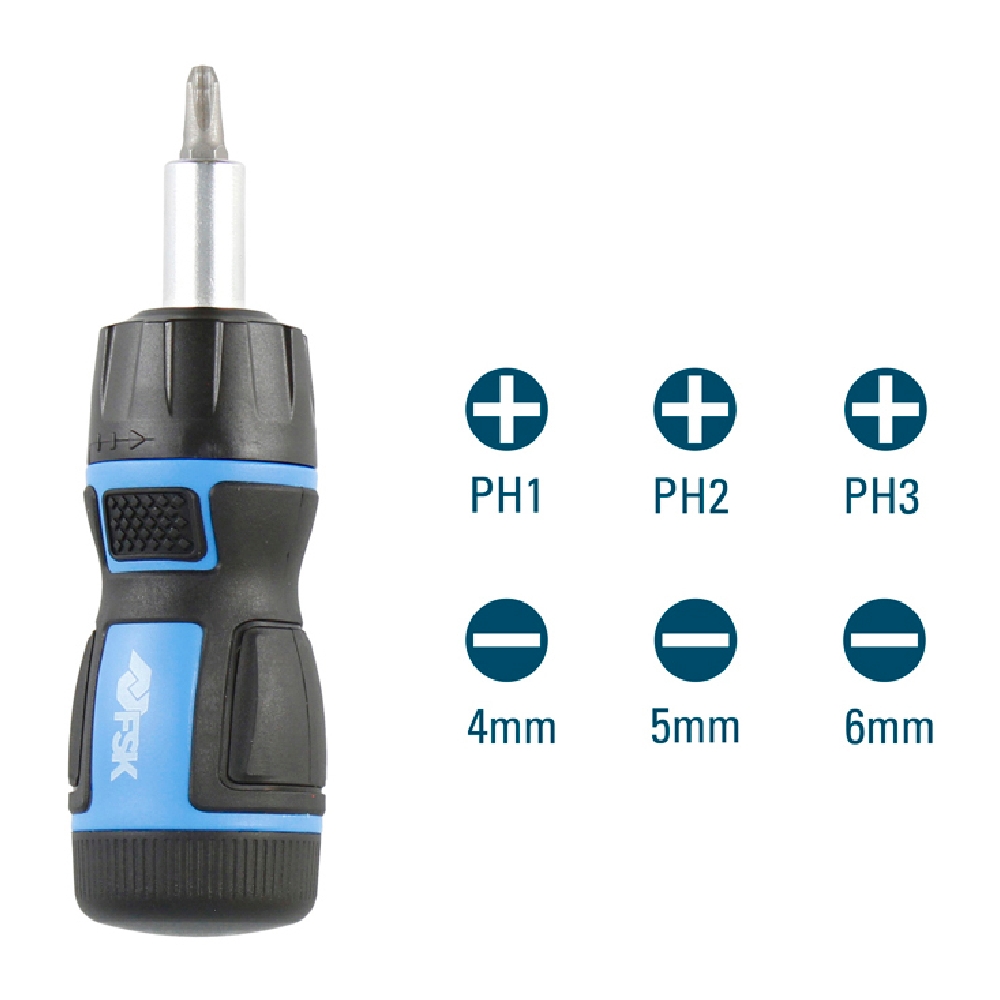 Skruvmejselset Ferrestock Carraca-skruvmejsel (6 pcs) - 5