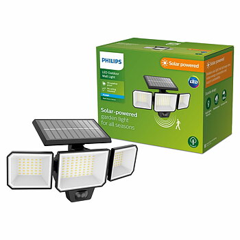 solcellslampo Philips 8,7 W 5000 K 29 x 11,7 x 16,8 cm Svart Sol