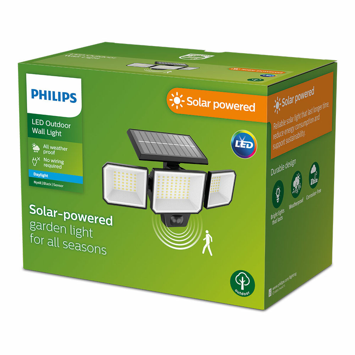 solcellslampo Philips 8,7 W 5000 K 29 x 11,7 x 16,8 cm Svart Sol - 4