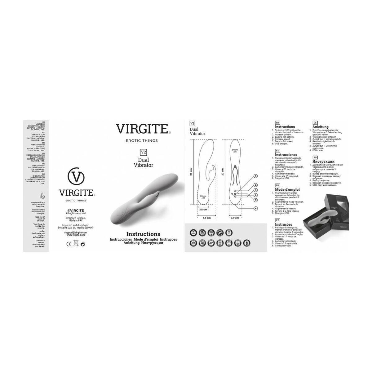 Vibrator Virgite Blå - 2