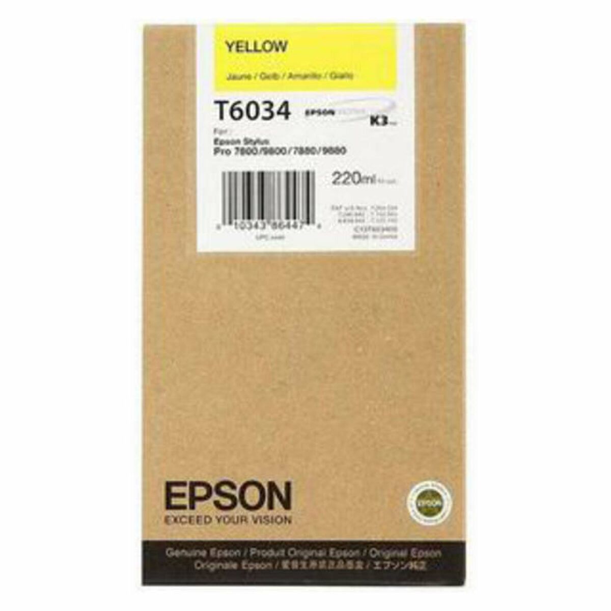 Original Bläckpatron Epson GF Stylus Pro 7880/9880 Gul