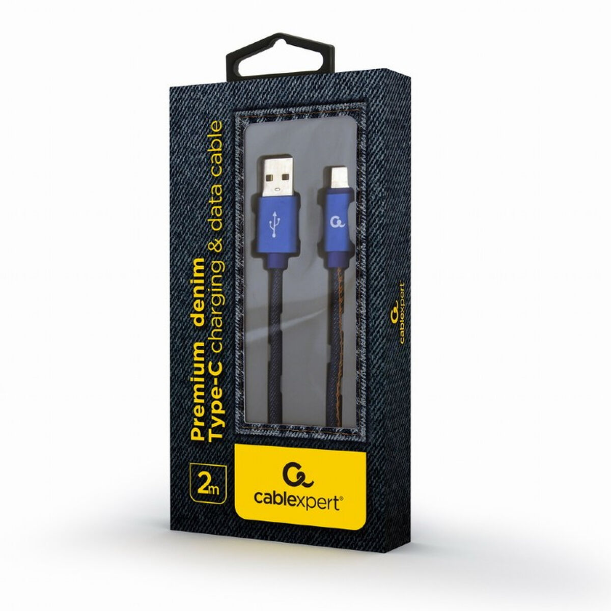 USB A till USB C Kabel GEMBIRD CC-USB2J-AMCM-2M-BL Blå 2 m - 2