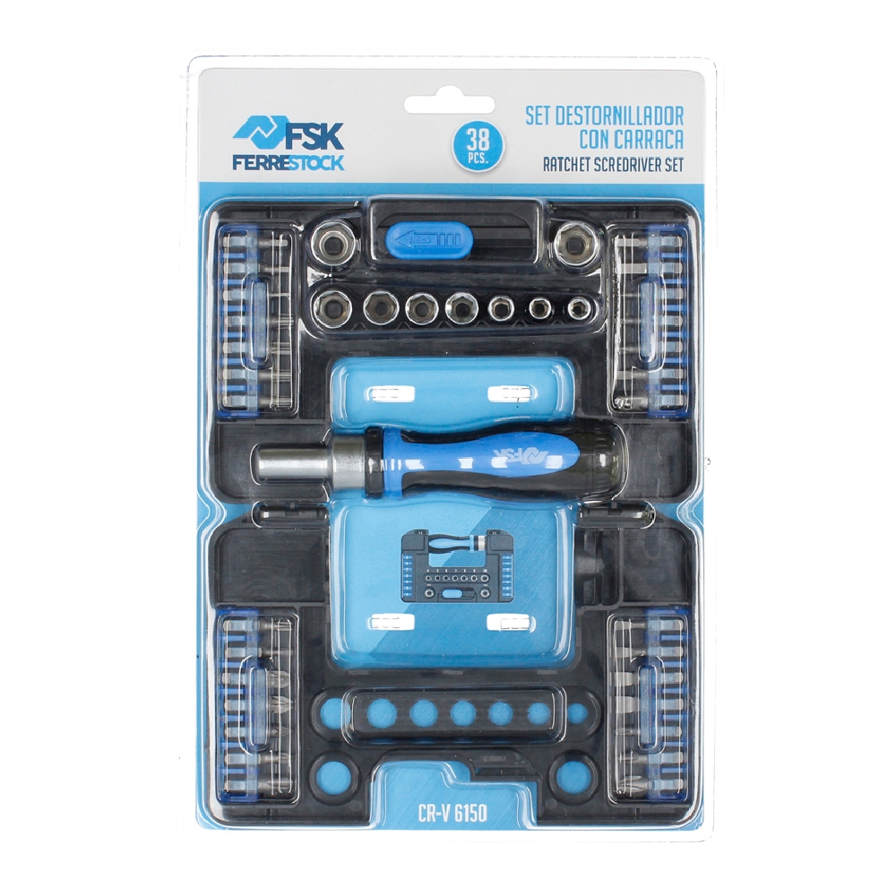 Skruvmejselset Ferrestock 38 pcs - 3