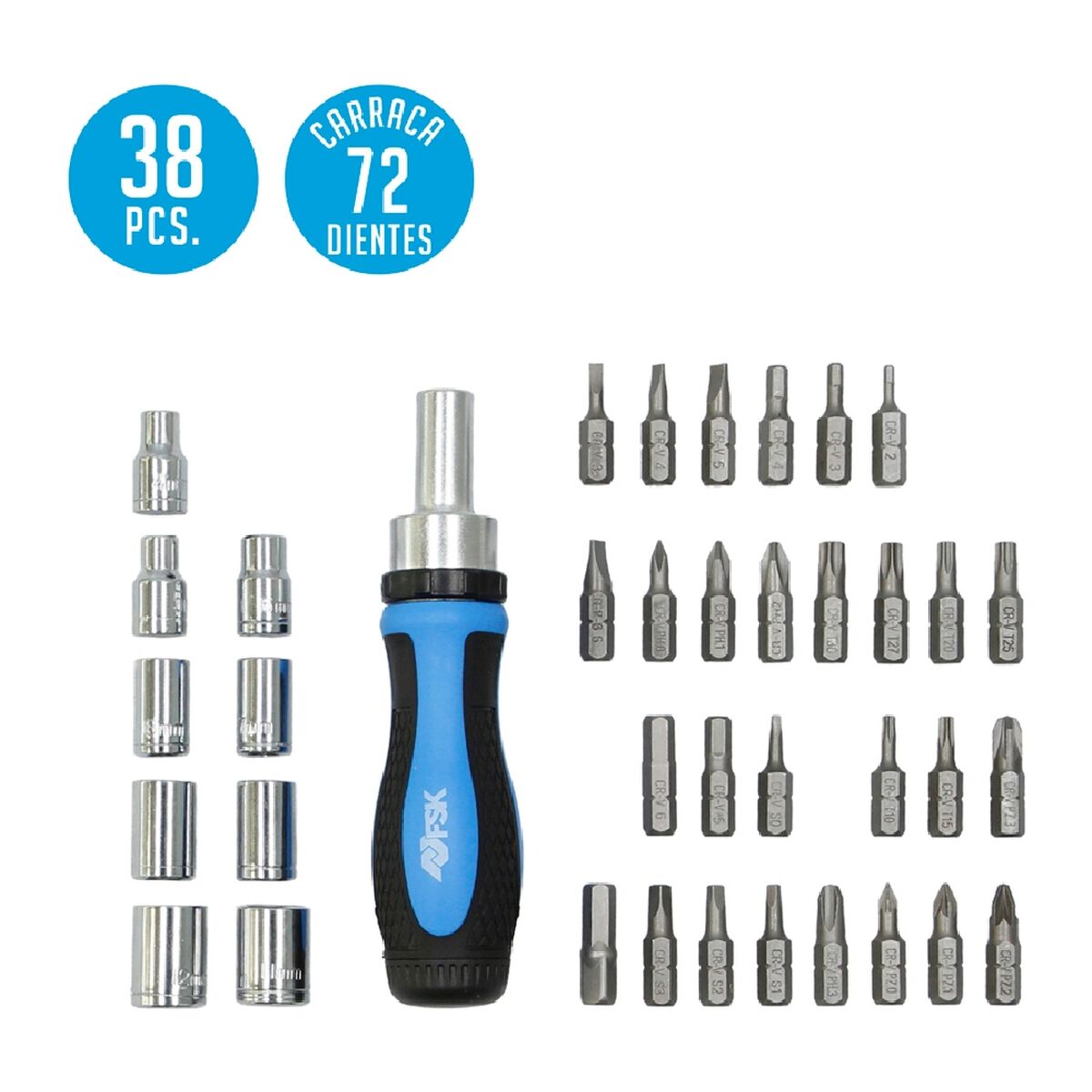 Skruvmejselset Ferrestock 38 pcs - 15