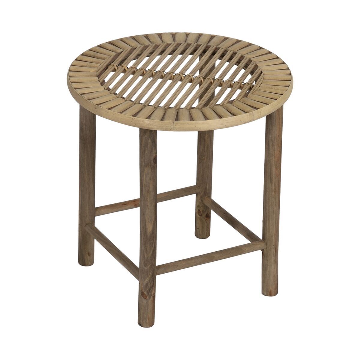 Sidobord Naturell Bambu 50 x 50 x 48 cm 38,5 x 38,5 x 40 cm 2 Delar (2 antal) - 4
