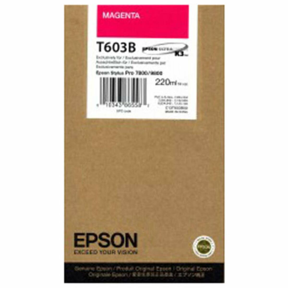 Original Bläckpatron Epson C13T603B00 Magenta