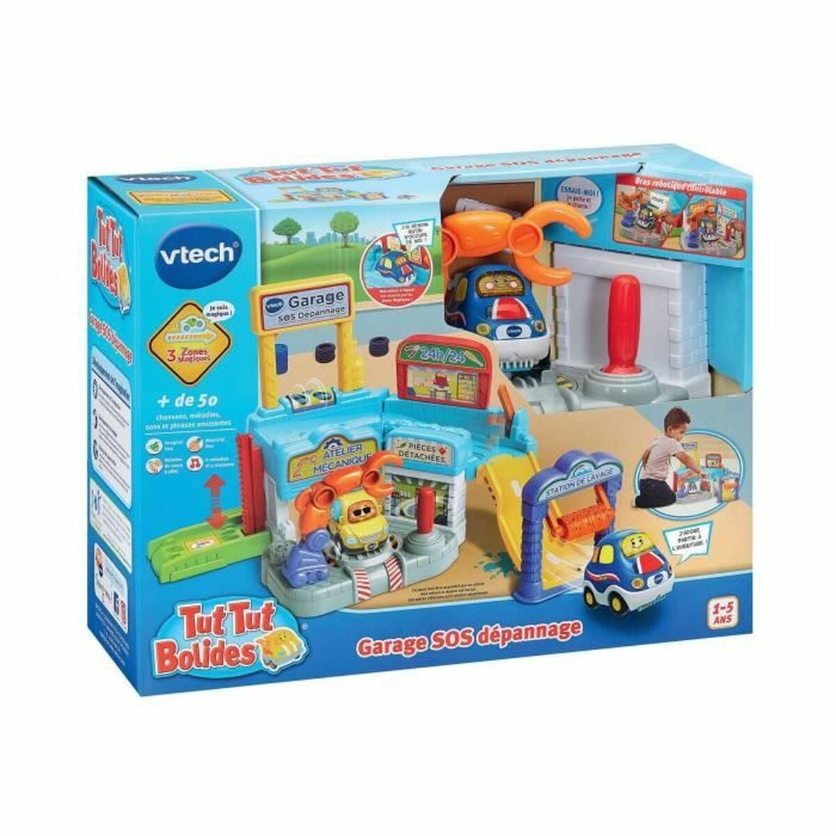 Playset Vtech TUT TUT BOLIDES - GARAGE SOS REPAIR - 6