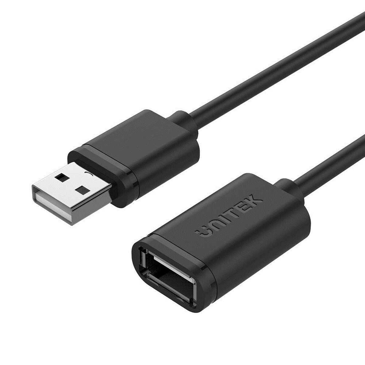 USB-kabel Unitek Y-C417GBK Hankontakt/Honkontakt Svart 3 m